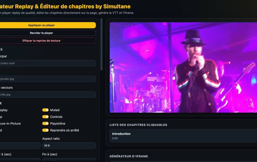 Replay et valorisation des contenus